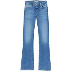 Wrangler Dame Jeans Wrangler Bootcut - Blue Denim