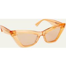 Bottega Veneta BV1101S 011 53 Solbriller Kvinder - Transparent Orange