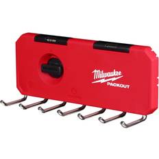 DIY Accessories Milwaukee PACKOUT 7-Hook Rack Tool Holder, Red