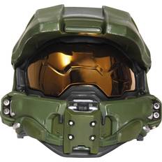 Halloween Helme Disguise Master Chief Herren-Helm für Erwachsene, beleuchtet, Deluxe-Helm, Grün, Einheitsgröße