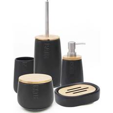 Bamboo Shower Caddies Evideco D 5-Pieces Bath