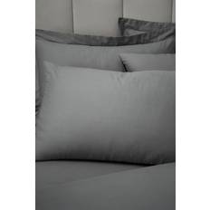 Egyptisk bomull Hemtextil Bianca Fine sängkläder 180 trådtäthet egyptisk bomull standard 50 x 75 cm förpackning med 2 med kuvertstängning kolgrå Örngott Grå, Vit, Svart