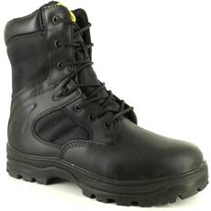Tradesafe Mens action leather lace up steel toe cap work boot