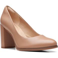 Donna - Marrone Tacchi e Décolleté Clarks Freva85 Court - Beige