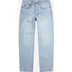 Dame - Naturfarvet Jeans Woodbird Maria Train Jeans Light Blue