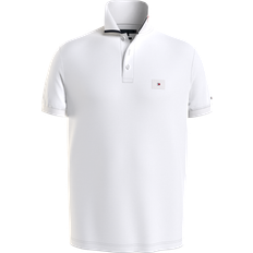 Tommy Hilfiger Herren Poloshirt Kurzarm Regular Fit, Weiß White