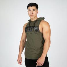 Gorilla Wear Neuleet Gorilla Wear Rogers Hooded Tank Top - Army Green