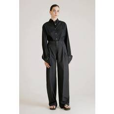Hope Bukser Hope Lungo Trousers Kvinde Brede Ben Magasin Black Cotton