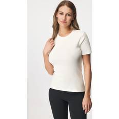 Pieces T-shirt Weiß Regular Fit für Damen