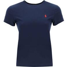 Herr - Rosa T-shirts Polo Ralph Lauren Crewneck T-shirt Med IIC-Logobroderi - Blue