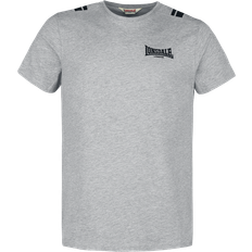 Lonsdale Herren T-Shirt Passform CULRAIN Marl Grey/Black 117364