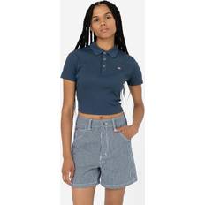 Dickies Polotrøjer Dickies Tallasee Marineblå ribstrikket poloskjorte Airforce-blå