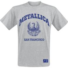 Metallica college crest grey t-shirt official