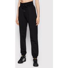 5XL - Woman Trousers Urban Classics Organic High Waist Sweat Pants - Black