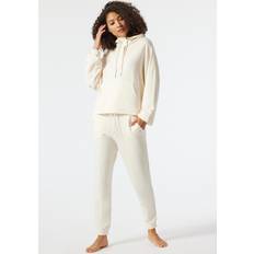 Braun - Damen Schlafanzüge Schiesser Damen Sweatshirt Pyjamaunterteil, braun