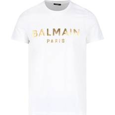 Balmain Tops Balmain Logo Print Short Sleeved T-shirt - White