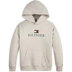 Tommy Hilfiger Kid's TH Logo Hoodie - Stony Beige (KB0KB07781)