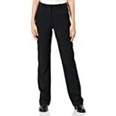 Vero Moda Straight Fit Medium High Waist Tall Trouser - Black