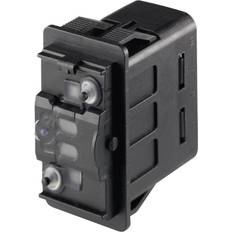 Steckdose & Schalter Marquardt Car toggle switch 3250.0418 12 V DC, 24 V DC 10 A 2 x On/Off/On momentary IP66/IP67 1 pcs