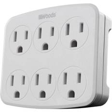 Southwire Surge Protectors Southwire Woods 6- Outlet Surge Tap with Phone Cradle