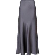 Neo Noir Vicky Heavy Sateen Skirt - Dark Grey