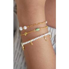 Smycken ENAMEL Copenhagen Bracelet, Aruba Pearl 18,5