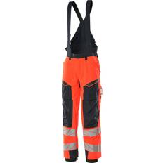 Mascot 19090-449-22210 Accelerate Safe Atmungsaktiv Wind und Wasserdicht Zweifarbig Winterhose, Hi-Vis Rot/Schwarzblau, Größe