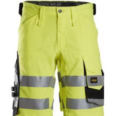 Snickers Pantaloni da lavoro Snickers High-Vis Class 1 Stretch Shorts - High Vis Yellow/Black