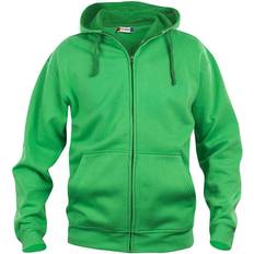 Clique Herren Kapuzen-Sweatjacke 'Basic Hoodie' apfelgrün 605