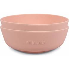 Filibabba Silicone Bowl 2-pack Peach