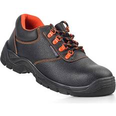 Zapatos de trabajo Greenice Zapatos de seguridad piel negra s3 src talla blackleather