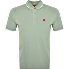 HUGO BOSS Green Polo Shirts HUGO BOSS Deresino232 10231467 01 Green