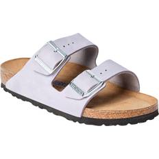 Birkenstock arizona lila Birkenstock Arizona SFB Lenb Purple Fog Dam Platta Sandaler