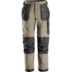 Snickers 6224 Snickers AllroundWork Håndværkerbukser Med Hylsterlommer - Khaki/Sort