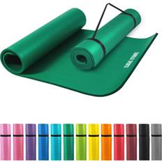 Groen Yoga-uitrusting Gorilla Sports Yogamat Deluxe 190 x 100 x 1,5 cm Groen