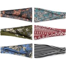 Women Fashion Wide Headband 6-pack - Flower