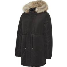 30 Grad Umstands- & Stillkleidung Mamalicious Damen Mljessi 2in1 Short Parka A. Noos Winterjacke, Schwarz