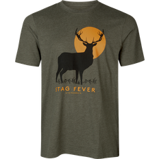 Jagt T-shirts Seeland Stag Fever T-shirt Pine Green Melange
