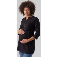 Manga larga Ropa de maternidad y lactancia Mamalicious Blusa de lactancia MLMERCY Black