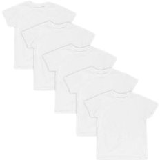 Tops Hanes Toddler Boy's Crew T-shirt 5-pack - White