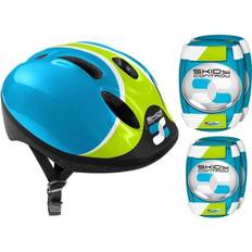 Helmet With Adjustable Waist Settings + eElbow And Knee Pads