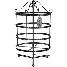 Songmics Jewellery Holder Metal Earring Halskæde Armbånd Holder - Black