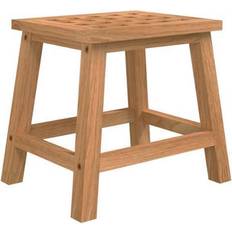 VidaXL Tabourets de bar vidaXL 29 x 22.5 x 25.5 cm Bois Massif Noyer Brun Tabouret de bar