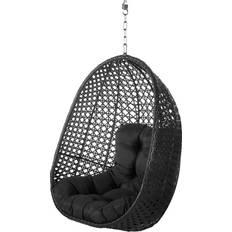 Noir Chaises Suspendues d'Extérieur Fauteuil De Jardin Suspendu Dido Noir 81 x 64 x 111.5 cm