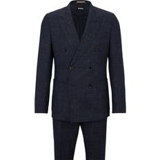 HUGO BOSS Jumpsuits & Overalls HUGO BOSS Slim-fit suit in patterned wool blend