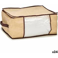 Kipit Bolsa Crema Poliéster Polipropileno 27 l 45 x 30 x 20 cm (24 Unidades) Caja de almacenamiento