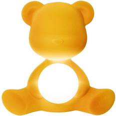 Gold Night Lights Qeeboo Teddy Girl Velvet Night Light