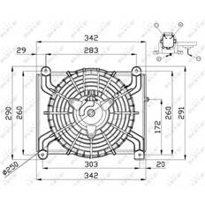 NRF Fan, radiator 47668