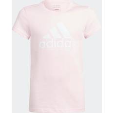 Magliette Adidas Essentials Big Logo Cotton T-Shirt - Clear Pink/White Unisex