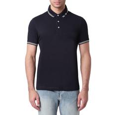 EA7 Men's Logo Polo Shirt - Blue/Aquila